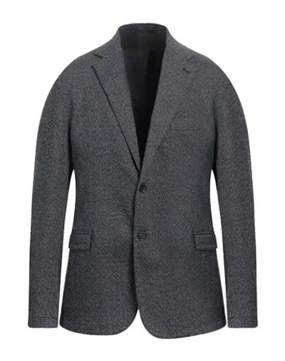 Alessandro Gilles Man Blazer Navy Size 36 Cotton, Polyester, Elastane