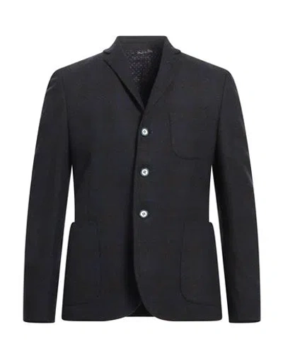 Alessandro Gilles Man Blazer Navy Size 46 Cotton, Wool