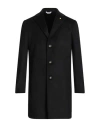 Alessandro Gilles Man Coat Black Size 44 Wool, Polyester, Cashmere