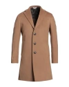 Alessandro Gilles Man Coat Camel Size 36 Wool, Polyester, Cashmere In Beige