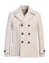Alessandro Gilles Man Coat Ivory Size 40 Wool, Polyamide