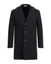 Alessandro Gilles Man Coat Navy Size 46 Wool, Polyester, Polyamide In Blue