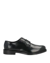 Alessandro Gilles Man Lace-up Shoes Black Size 11 Leather In Black