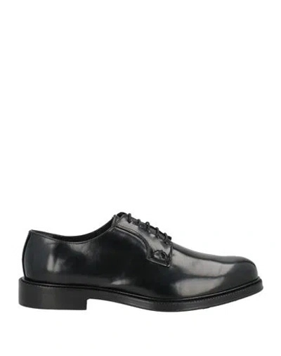 Alessandro Gilles Man Lace-up Shoes Black Size 11 Leather