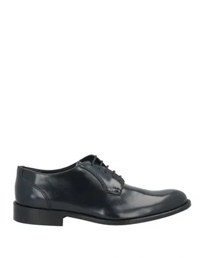 Alessandro Gilles Man Lace-up Shoes Black Size 9 Leather
