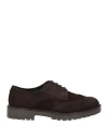 Alessandro Gilles Man Lace-up Shoes Dark Brown Size 8 Leather
