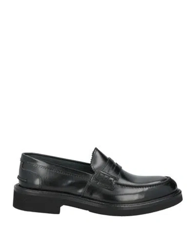 Alessandro Gilles Man Loafers Black Size 8 Leather