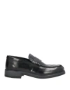 Alessandro Gilles Man Loafers Black Size 8 Leather In Black