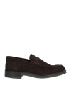 Alessandro Gilles Man Loafers Dark Brown Size 6 Leather In Brown