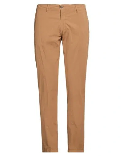 Alessandro Gilles Man Pants Camel Size 36 Cotton, Elastane In Beige