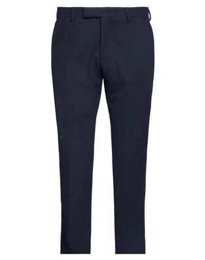Alessandro Gilles Man Pants Navy Size 38 Wool, Viscose, Elastane In Blue