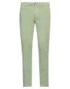 Alessandro Gilles Man Pants Sage Green Size 36 Cotton, Elastane In Sage Green
