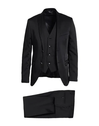 Alessandro Gilles Man Suit Black Size 42 Polyacrylic, Viscose
