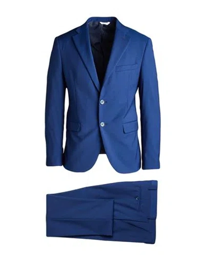 Alessandro Gilles Man Suit Blue Size 38 Wool, Polyester, Elastane