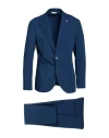 Alessandro Gilles Man Suit Blue Size 42 Wool, Viscose, Elastane In Blue