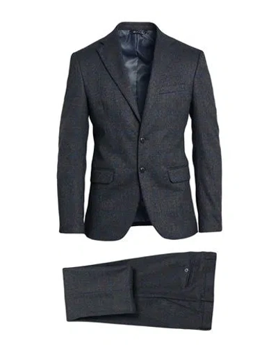 Alessandro Gilles Man Suit Charcoal Size 38 Wool, Viscose, Elastane