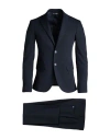 Alessandro Gilles Man Suit Midnight Blue Size 34 Wool, Viscose, Elastane In Blue