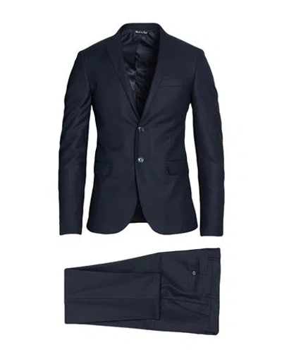 Alessandro Gilles Man Suit Midnight Blue Size 38 Viscose, Polyester, Elastane