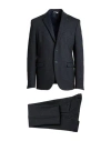 Alessandro Gilles Man Suit Midnight Blue Size 46 Viscose, Polyamide, Polyester, Elastane