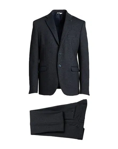 Alessandro Gilles Man Suit Midnight Blue Size 46 Viscose, Polyamide, Polyester, Elastane