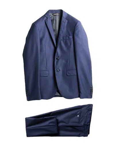Alessandro Gilles Man Suit Navy Size 34 Viscose, Polyester, Elastane In Blue