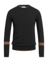 Alessandro Gilles Man Sweater Black Size M Polyacrylic, Merino Wool, Polyamide, Elastane In Black