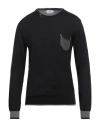 Alessandro Gilles Man Sweater Black Size Xl Merino Wool, Acrylic