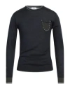 Alessandro Gilles Man Sweater Midnight Blue Size M Merino Wool, Acrylic In Blue