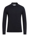 Alessandro Gilles Man Sweater Midnight Blue Size Xxl Merino Wool, Polyacrylic, Polyamide, Elastane In Blue