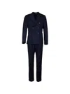 Alessandro Gilles Pinstriped Double-breasted Suit In Multi