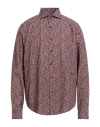 Alessandro Lamura Man Shirt Brick Size 17 ½ Cotton