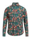 Alessandro Lamura Man Shirt Deep Teal Size 15 ½ Cotton