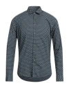 Alessandro Lamura Man Shirt Midnight Blue Size S Cotton In Blue