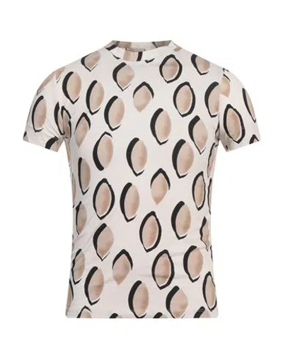 Alessandro Lamura Man T-shirt Ivory Size 3xl Cotton In White