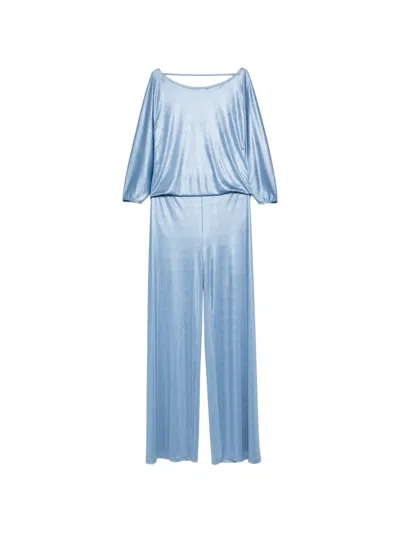 Alessandro Legora Backless Jumpsuit In Blue