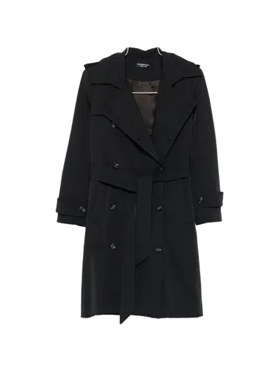 Alessandro Legora Double-breasted Belted Trench Coat In Animal Print