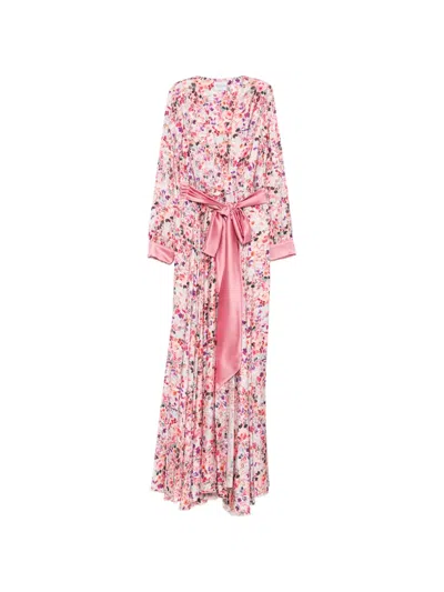 Alessandro Legora Floral-print Belted Maxi Dress In Multi