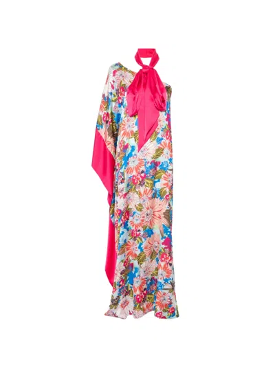 Alessandro Legora Floral-print One-shoulder Maxi Dress In Multi