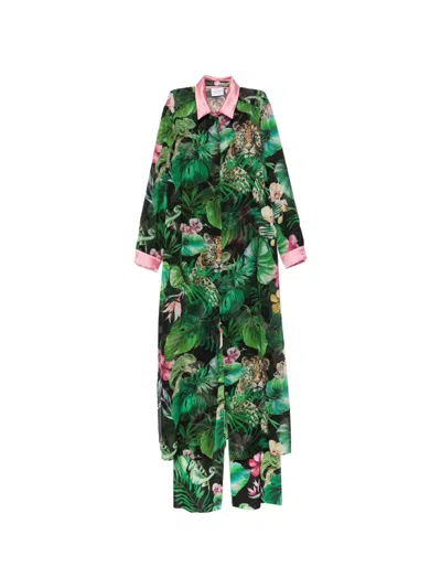 Alessandro Legora Jungle-print Jumpsuit In Green