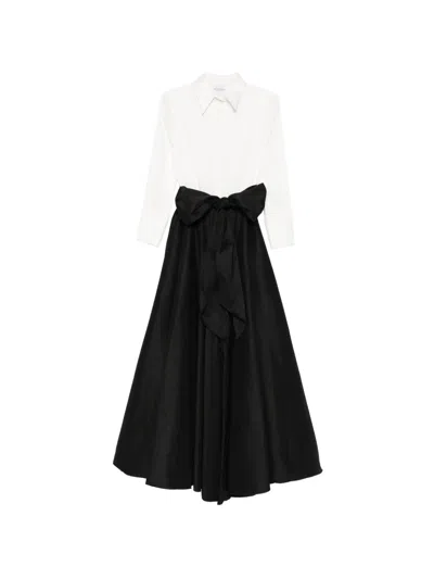 Alessandro Legora Long-sleeve Buttoned Maxi Dress In White