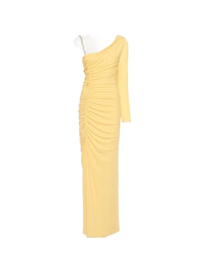 Alessandro Legora One-shoulder Maxi Dress In Yellow