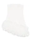 Alessandro Legora Ruffled Strapless Dress In White