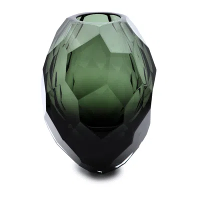 Pre-owned Alessandro Mandruzzato Barrel Vase By , Hand-blown Murano Glass In Black