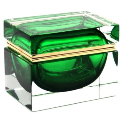 Pre-owned Alessandro Mandruzzato Mid-century Modern Murano Glass Jewelry Box By  In Black