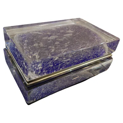 Pre-owned Alessandro Mandruzzato , Murano Glass Box In Gray