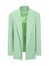Alessandro Vigilante Open-front Blazer In Green