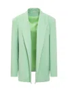 Alessandro Vigilante Open-front Blazer In Green
