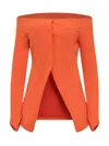 Alessandro Vigilante Blazer Con Spalle Scoperte In Orange