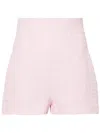 Alessandro Vigilante Bouclé Mini Shorts In Pink