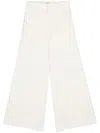 Alessandro Vigilante Bouclé Palazzo Pants In White